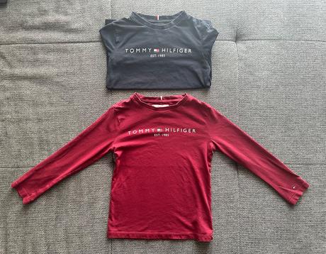 Tommy hilfiger tričko s dlhým rukávom, veľkosť 1, tommy hilfiger,128