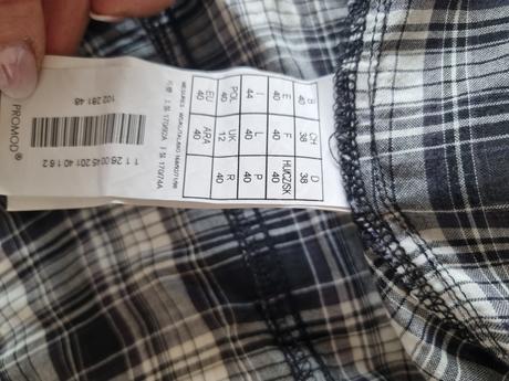 Cierno biela karo bluzka promod 38, promod,38