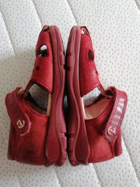 Kožené sandálky ecco 24, ecco,24