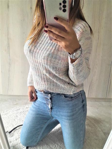 Melírový svetrík-l, l