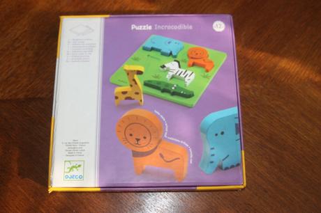 Djeco puzzle incrocodible drevena vkladacka, 