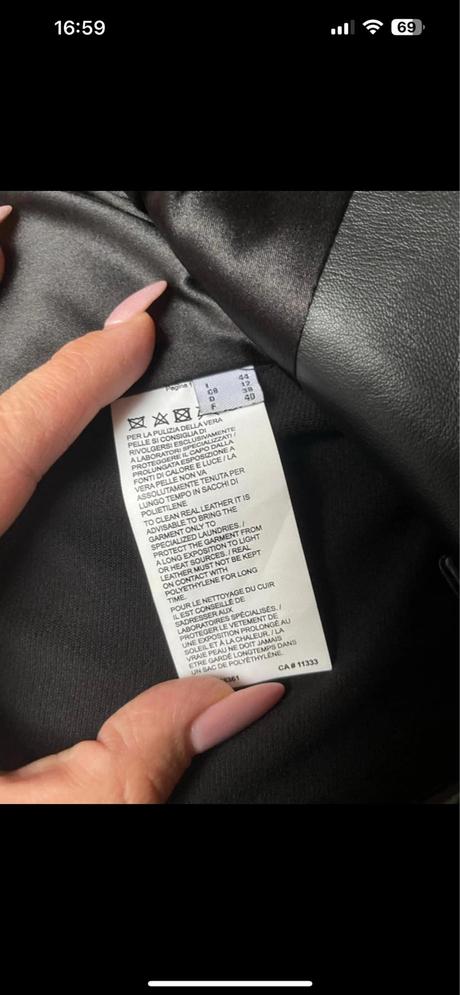 Kožená bunda pinko, pinko,s