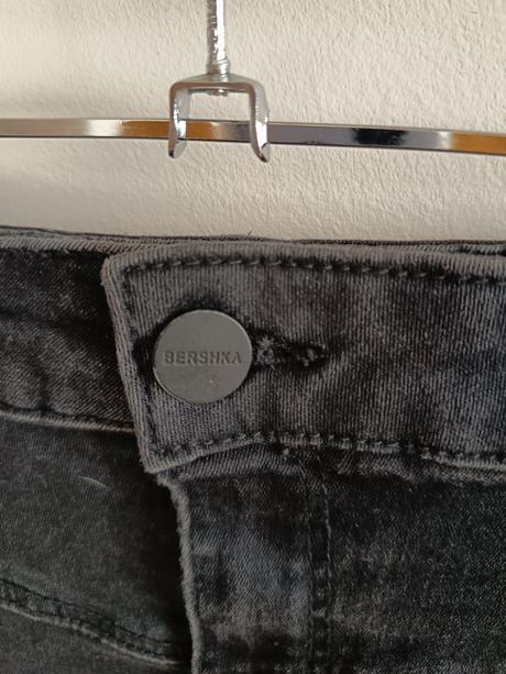 Riflová sukňa bershka, bershka,m