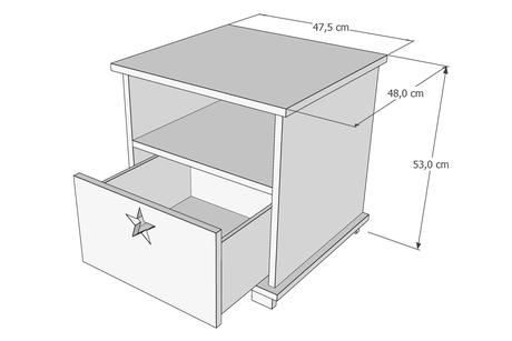 Nočný stolík,rôzne farby,