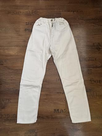 Biele rifle h&m 12-13y s reguláciou v pase, h&m,158