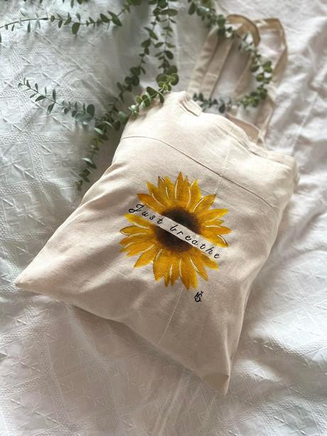 Plátené, ručne maľované tašky, 