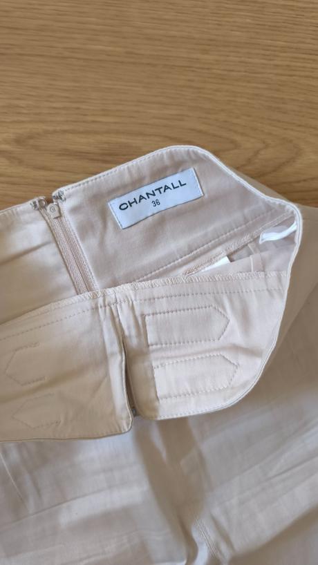 Béžová letná sukňa chantall 36, chantall,s