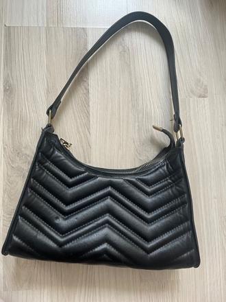 Kabelka čierna taška mala na rameno,