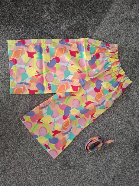 Dievčenské rozšírené nohavice na leto, reserved,140