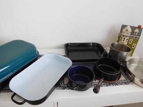 Samltované do kuchyne pekáče, hrnce, 