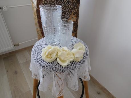 Veľká malá kryštálová váza -top top stav,, 