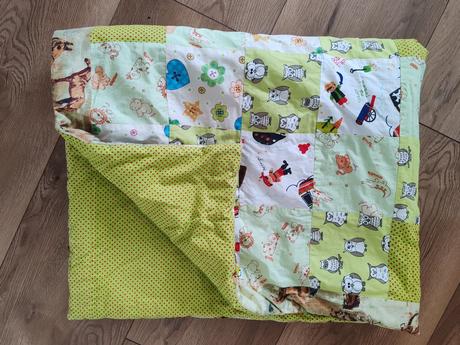 Patchwork hand-made detská prikrývka, šírka (cm): 100,dĺžka (cm): 130