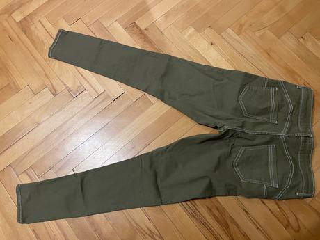 Nohavice f&f olivové, f&f,38