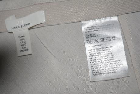 H&m - dlhá ľanová sukňa veľ. l, h&m,l