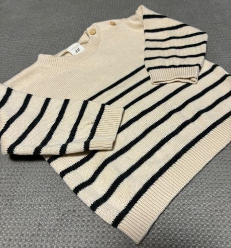 Pruhovaný pulóvrik, h&m,68