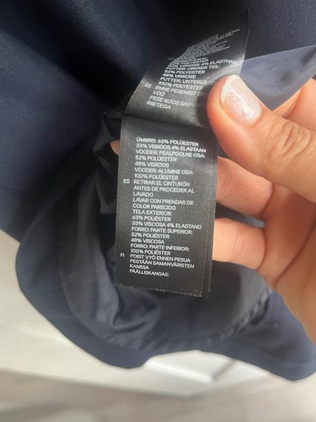 Tmavomodré minimalistické šaty, h&m,m