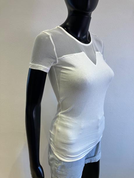 Dámsky top s tylom biely terranova (xs), terranova,xs