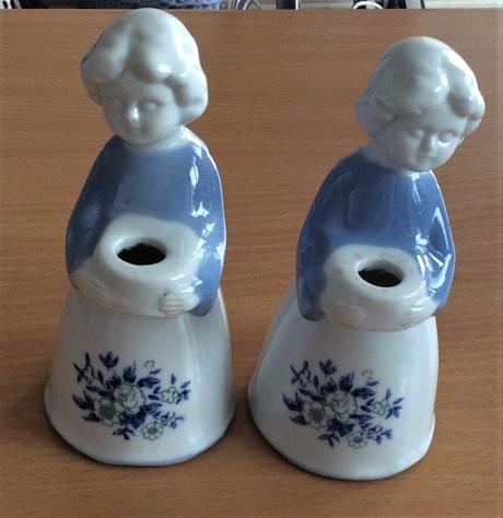 Porcelánové svietniky 2 ks,