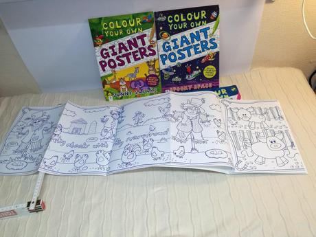 Hinkler colour your own giant posters x4,