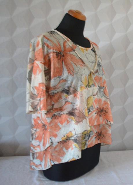 Asymetrická blúzka-tričko veľ. xl, xl