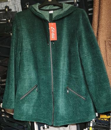 Dámska prechodná bunda na zips s kapucňou, 40 - xxxl