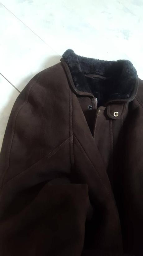 Športový moderný pravý kožuch, xxl