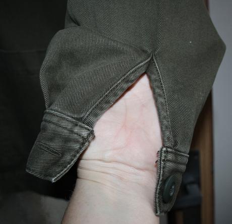 Zelená dlhšia riflová bunda č. 46, 46