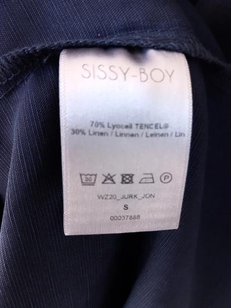 Tmavomodré zavinovacie šaty sissy-boy 36/s, s