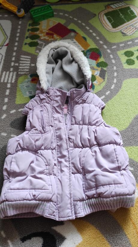 Zateplena vesta s odnimatelnou kapucnou na 2 roky, cherokee,92