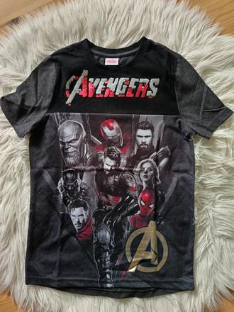 Tričko avengers s flitrami, marvel,140