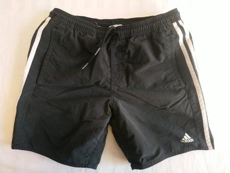 Chlapčenské čierno biele šortky, adidas, 146-152, adidas,152