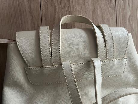 Krasny kremovy/ivory novy kozeny ruksak lubive, 