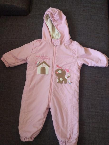 Zateplený ružový overal, lupilu,74