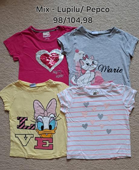 Balík tričiek 98/104 - 15ks, f&f,98