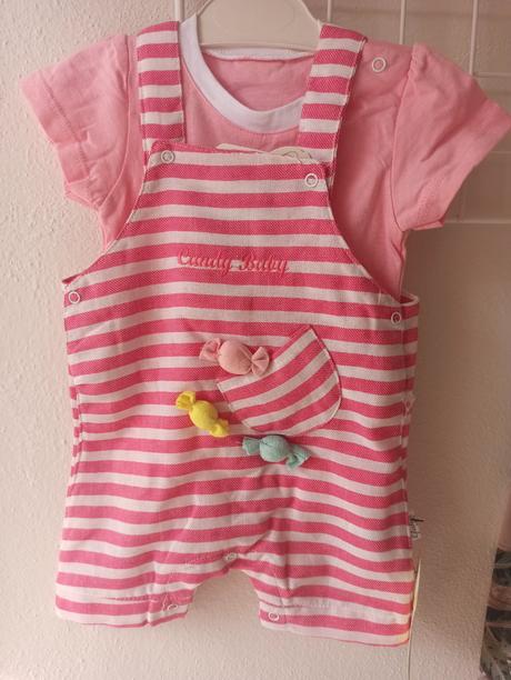 Nohavice na traky s tričkom, 68 / 74 / 80