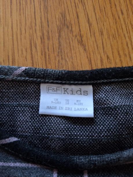 Kockované teplé šaty, f&f,146