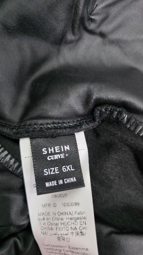 "kožené" nohavice/legíny, 52