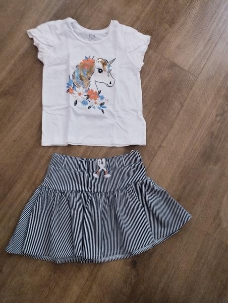 Tričko + sukňa, c&a,104