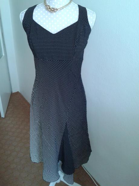 Čierno biele bodkované šaty veľ. 38, 38