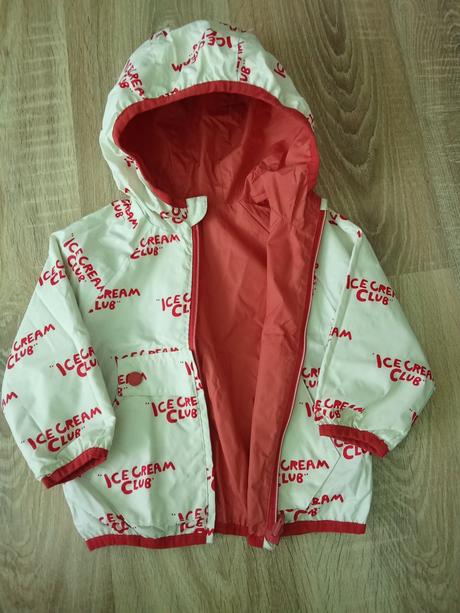 Obojstranna bundička do dažda 74/80, 74