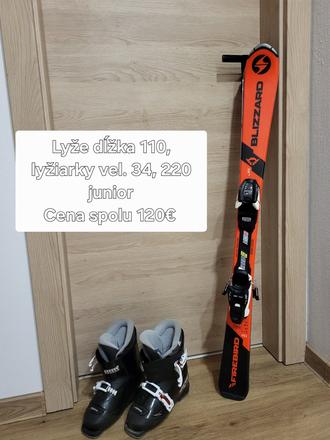 Lyže blizzard a lyziarky, blizzard,110-119 cm