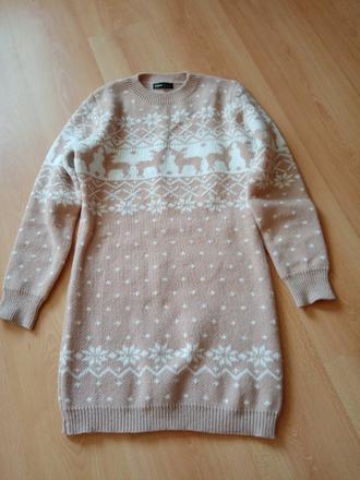 Vianočné svetríkové šaty, m