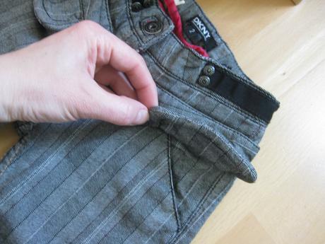 Krasne nohavice dkny pre slečnu dĺžka 49 cm, 92