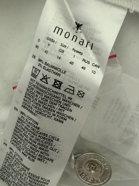 Biela bunda monari, m