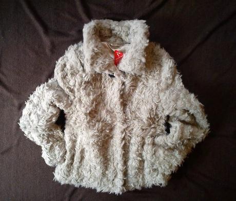 Chlpaty kozusok v prirodnej farbe vel.xs/s, s