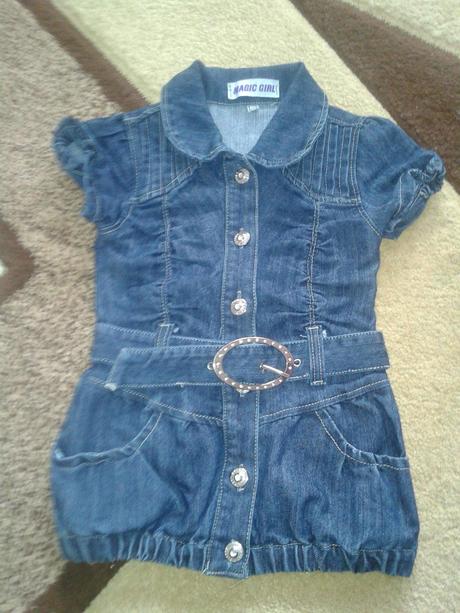 Rifľové šaty na 4 roky, 104