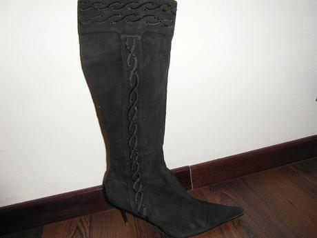 Čižmy z pravej semišovej kože, 37