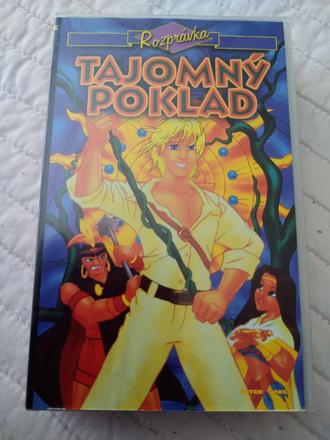Retro rozprávka tajomný poklad na vhs,