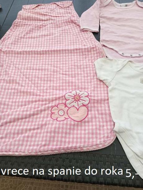 Mix prádla na spanie-pyžamá, spacie vrecia, župany, 140