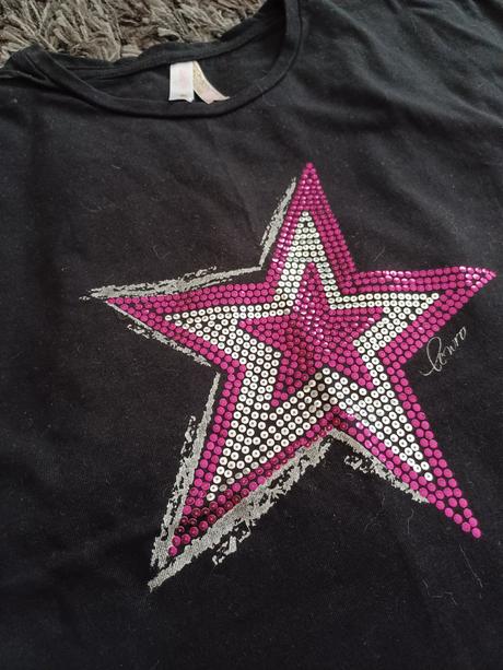 Čierne tričko hviezda, lewro,146